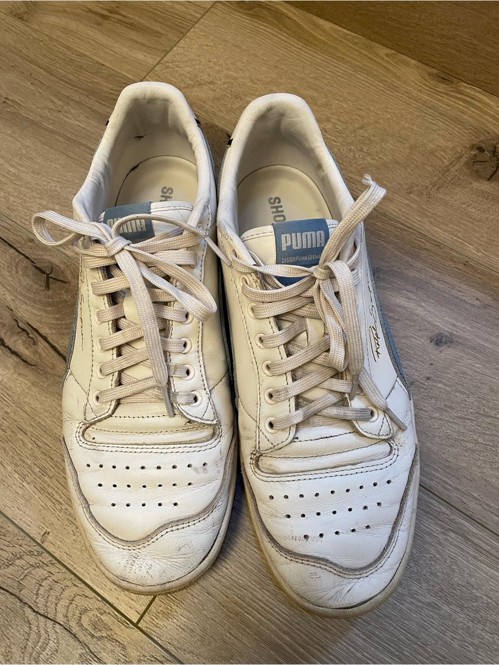 Puma Ralph Sampson low pastel sneakers  370964 leather basketball streetwear 11 - Picture 2 of 5